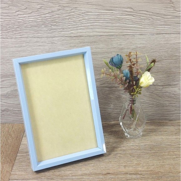 Photo Picture Frame Ornate Light Blue Table Top Display Home Décor 4.25x6.25 in - Picture 11 of 11
